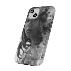 Portrait Lady Phone Case - Protective - Protective Phone Case