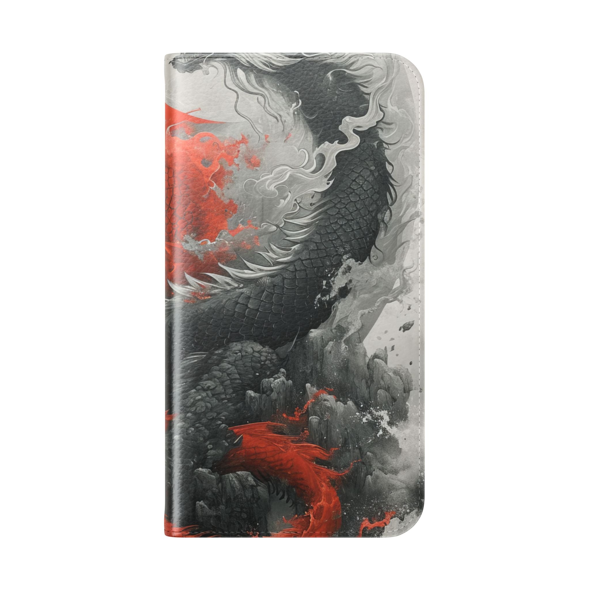Twin Dragons Dance - iPhone 16 Max Case - Portemonnee
