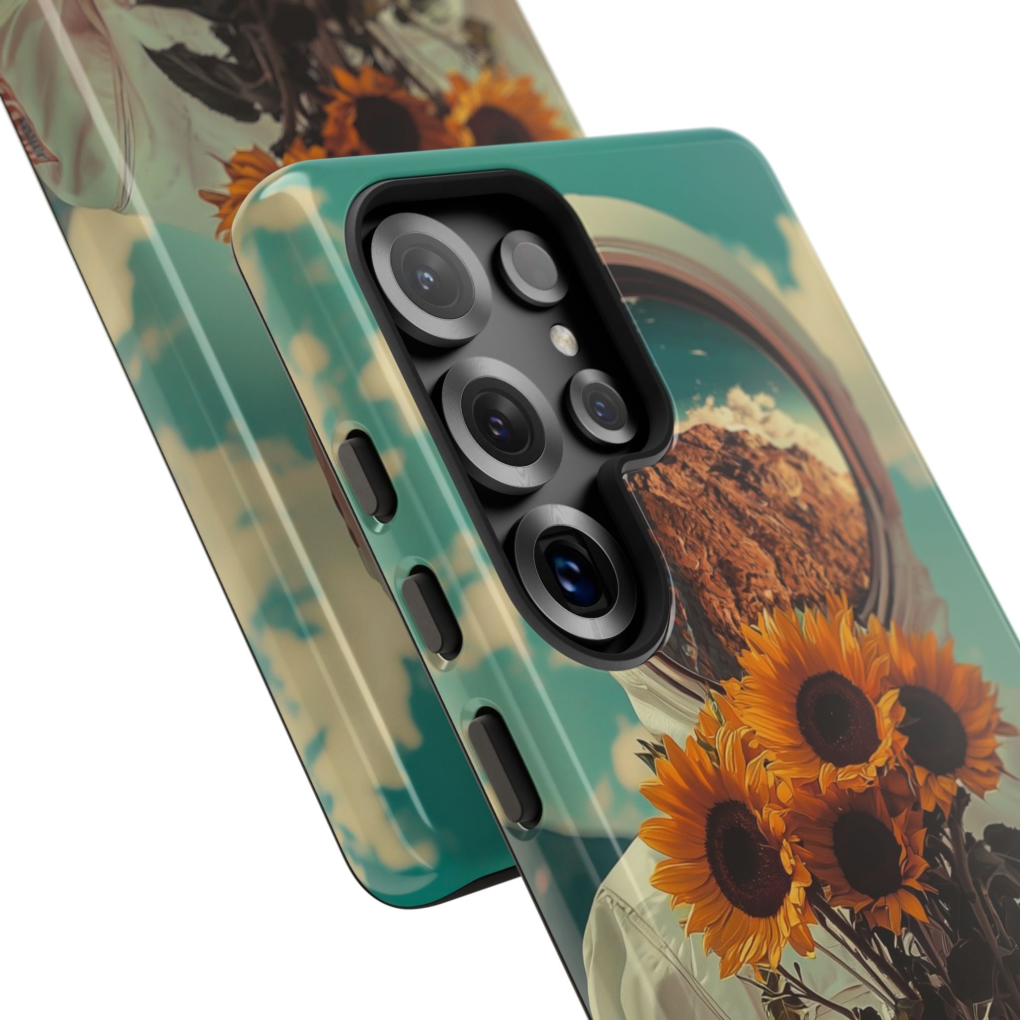 Sunflower Astronaut Samsung S25 Ultra Case - Tough