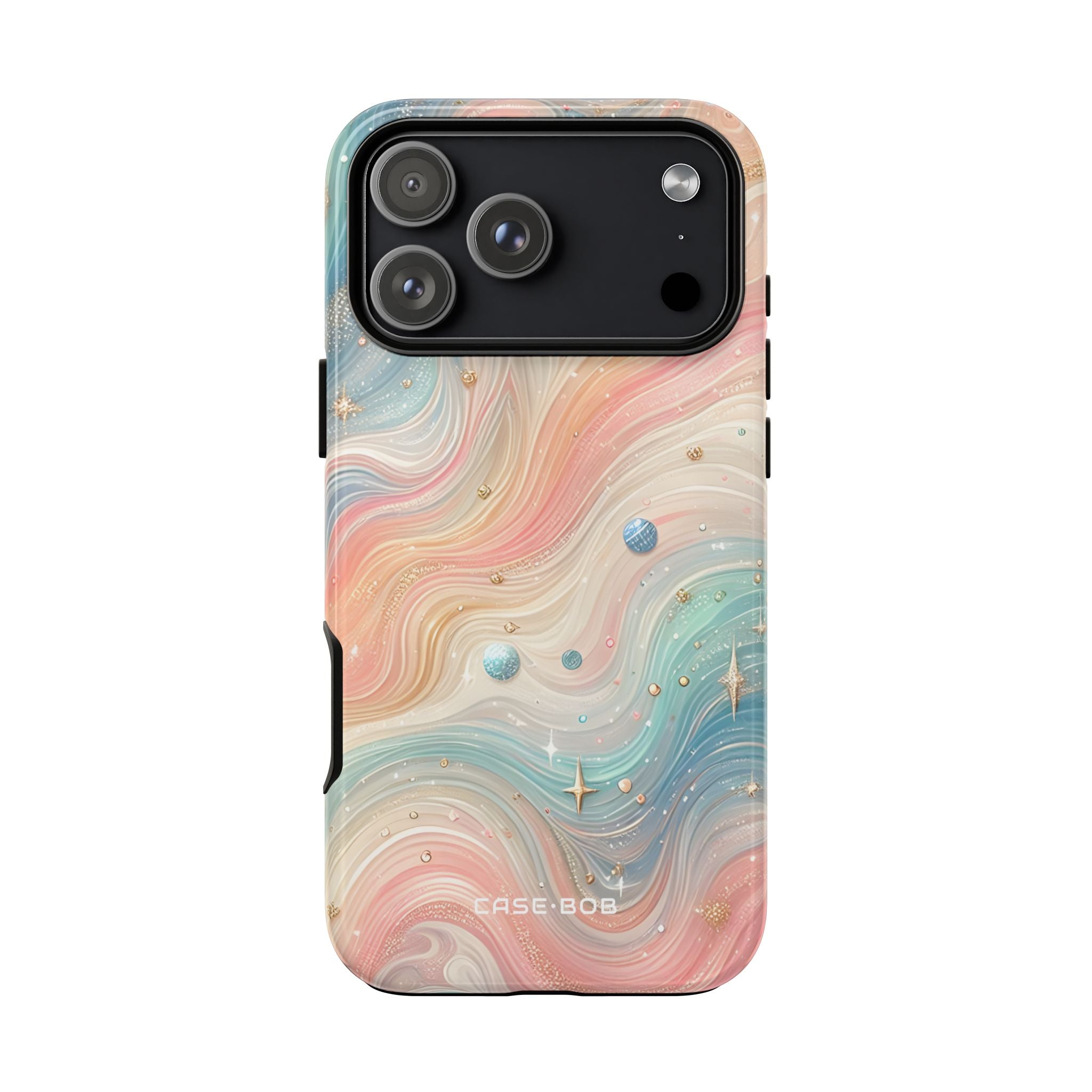 Iridescent Swirls iPhone 17 Pro Max Case - Tough