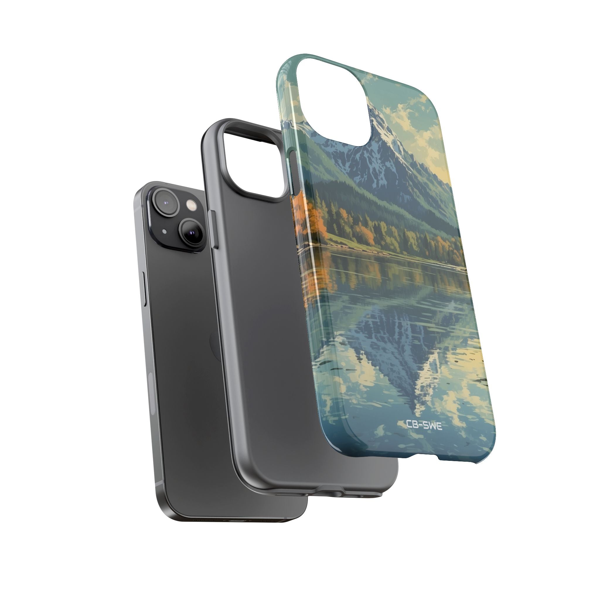 Mountain Reflects Calm - iPhone Case