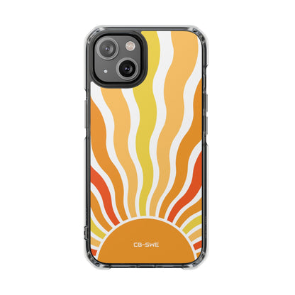 Retro Sunshine Waves iPhone Case - Impact