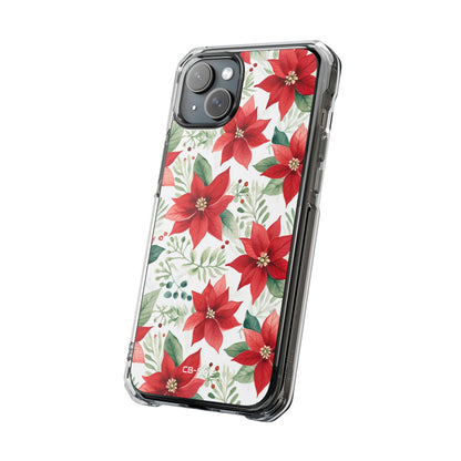 Poinsettias Bloom Bright iPhone Case - Impact