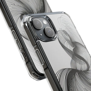 Fluid Elegance – Handyhülle für iPhone (Clear Impact – Magnetisch) 