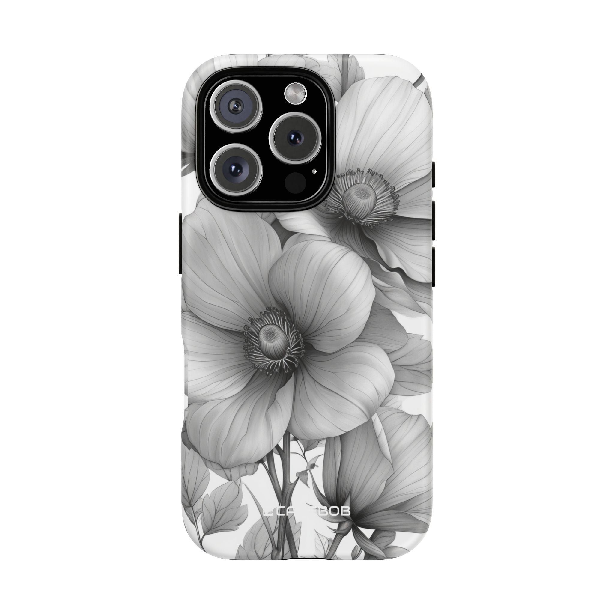 Botanical Elegance in Grayscale - for iPhone 16