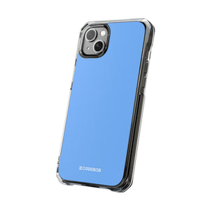 French Sky Blue | Handyhülle für iPhone (Clear Impact Case – magnetisch) 