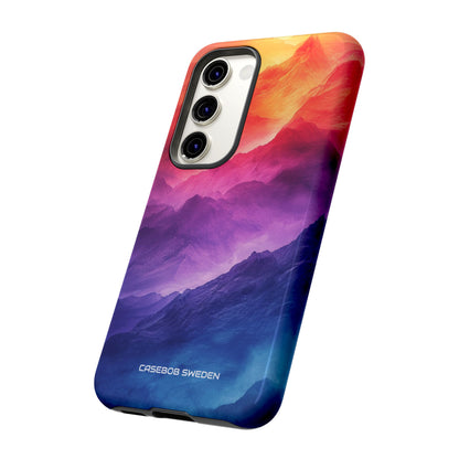 Purple Orange Mountains - Tough Samsung S23 Phone Case