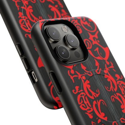 Gothic Crimson Symmetry iPhone 14  Tough+ Phone Case