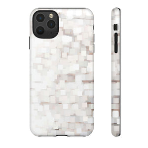 White Abstract Background - Protective Phone Case