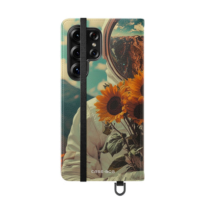 Sunflower Astronaut - Samsung S25 Ultra Case - Wallet