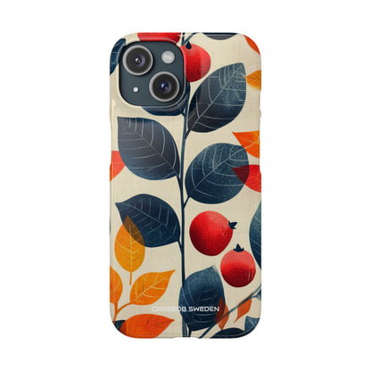 Autumn Nature Pattern - Slim iPhone 15 Phone Case