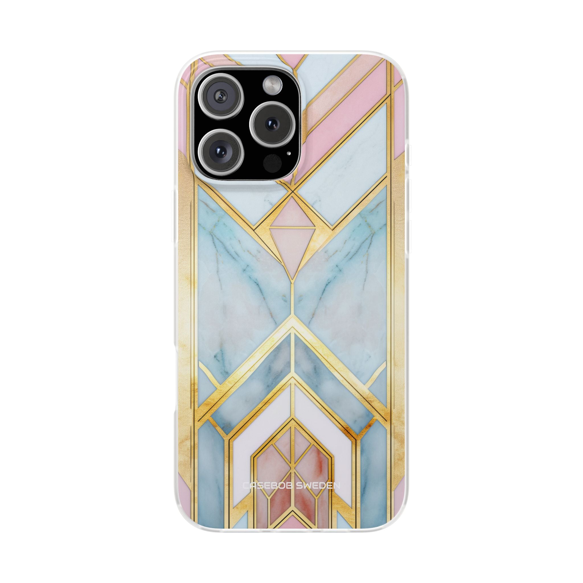 Gold Pink Art Deco - Flexi iPhone 16 Phone Case