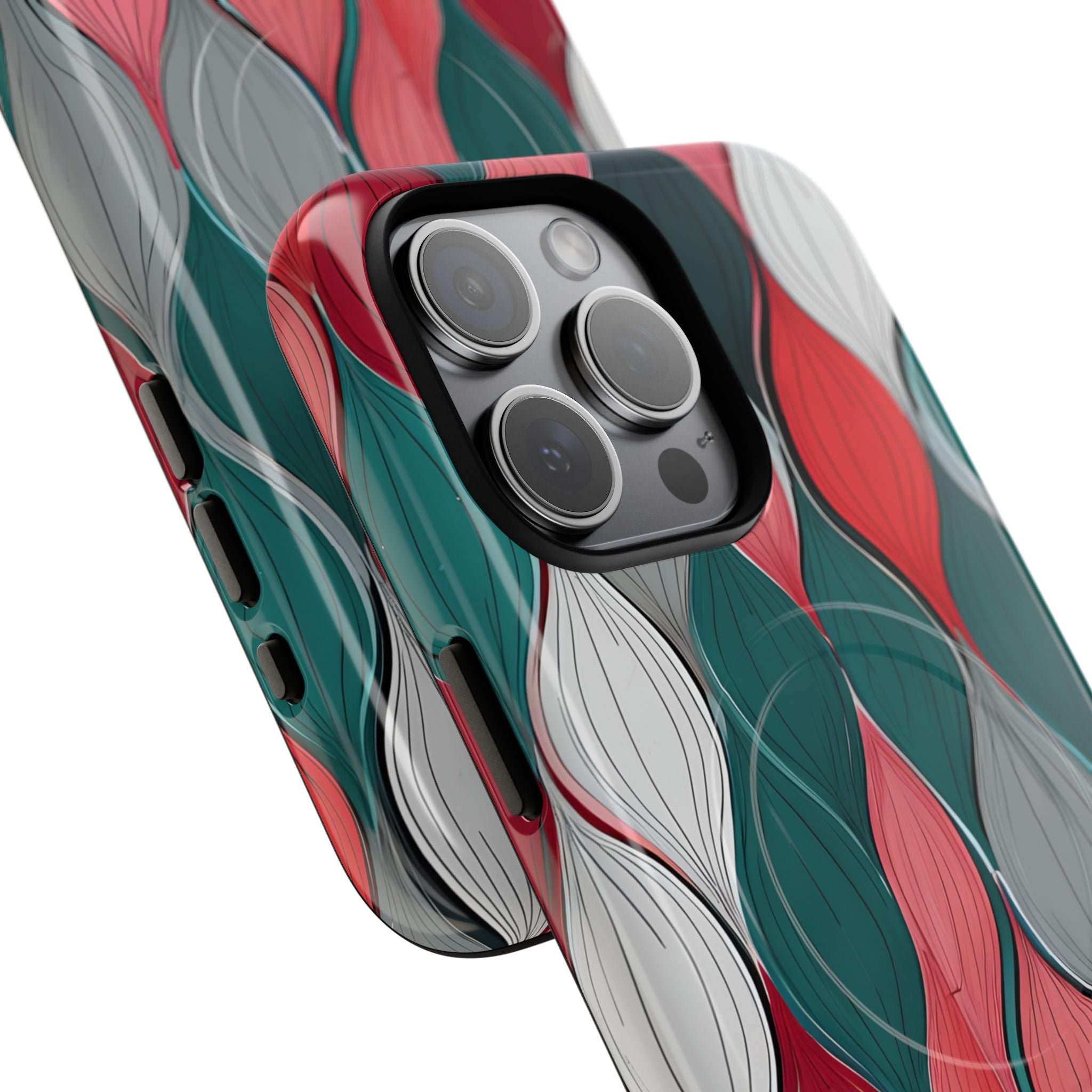 Leaf Cascade Teal iPhone 15 Pro Max Case - Tough+