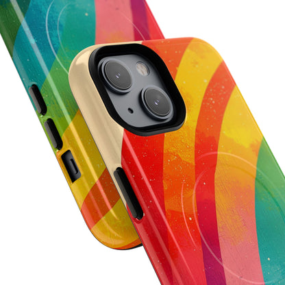 Textured Rainbow Arc iPhone 14 Case - Tough+