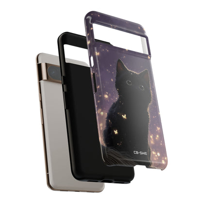 Whimsical Cat Soars - Google Pixel Case