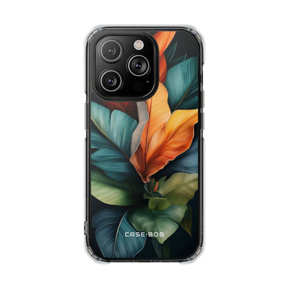 Tropical Leafburst iPhone 14 Pro Case - Impact
