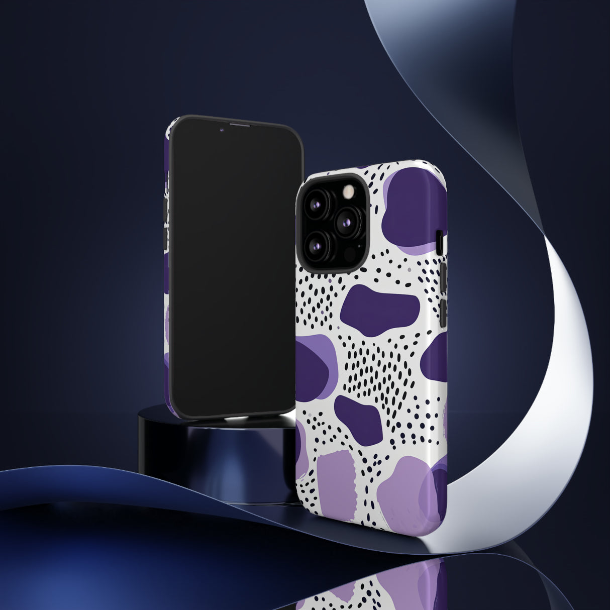 Purple Dots Elegance Case - Schutzhülle fürs Handy