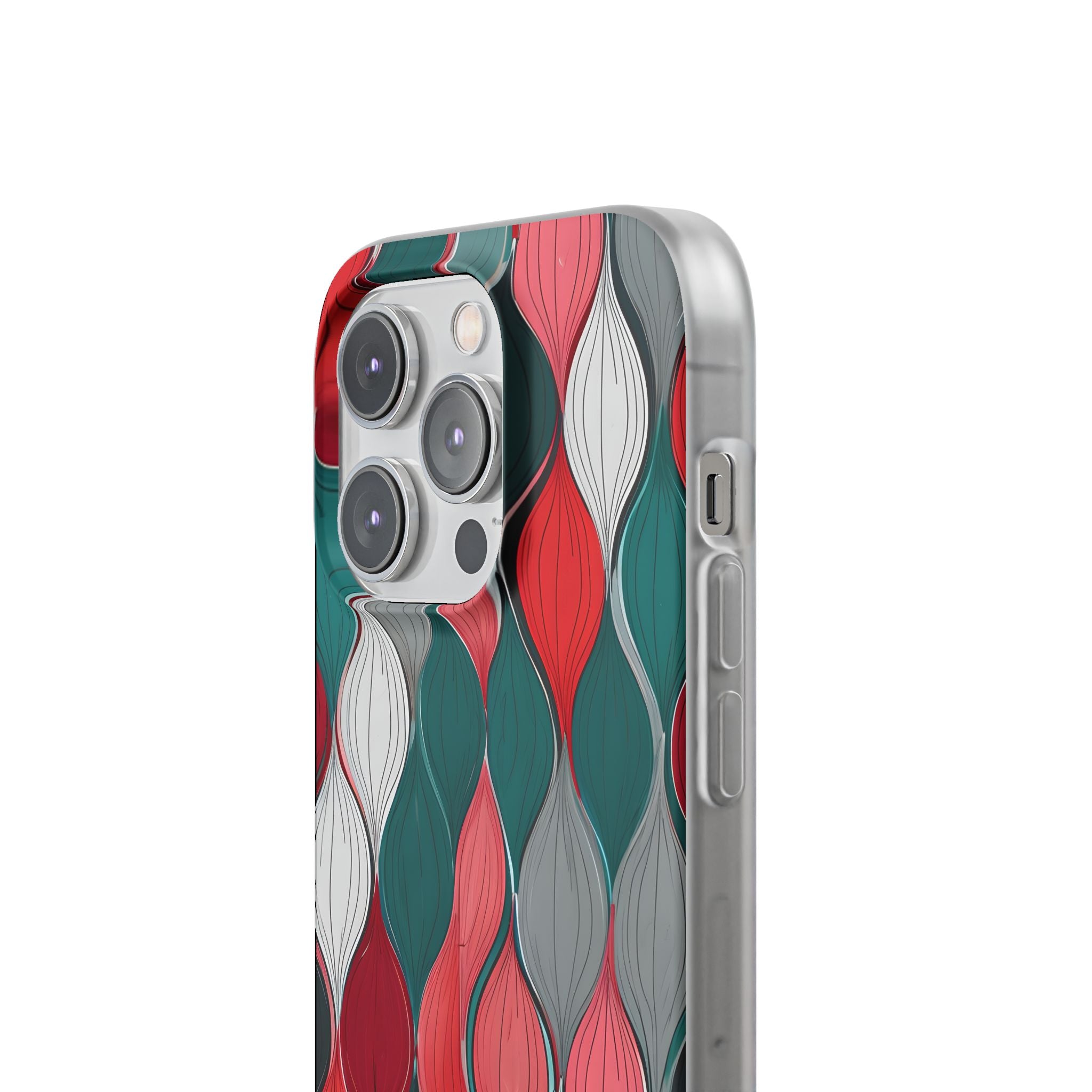 Leaf Cascade Teal iPhone 14 Pro Case - Soft