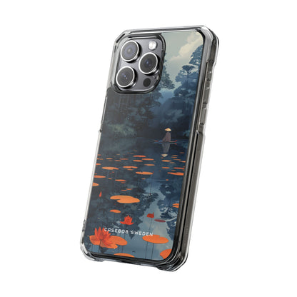 Tranquil Lotus Reflections iPhone 15 - Clear Impact Phone Case