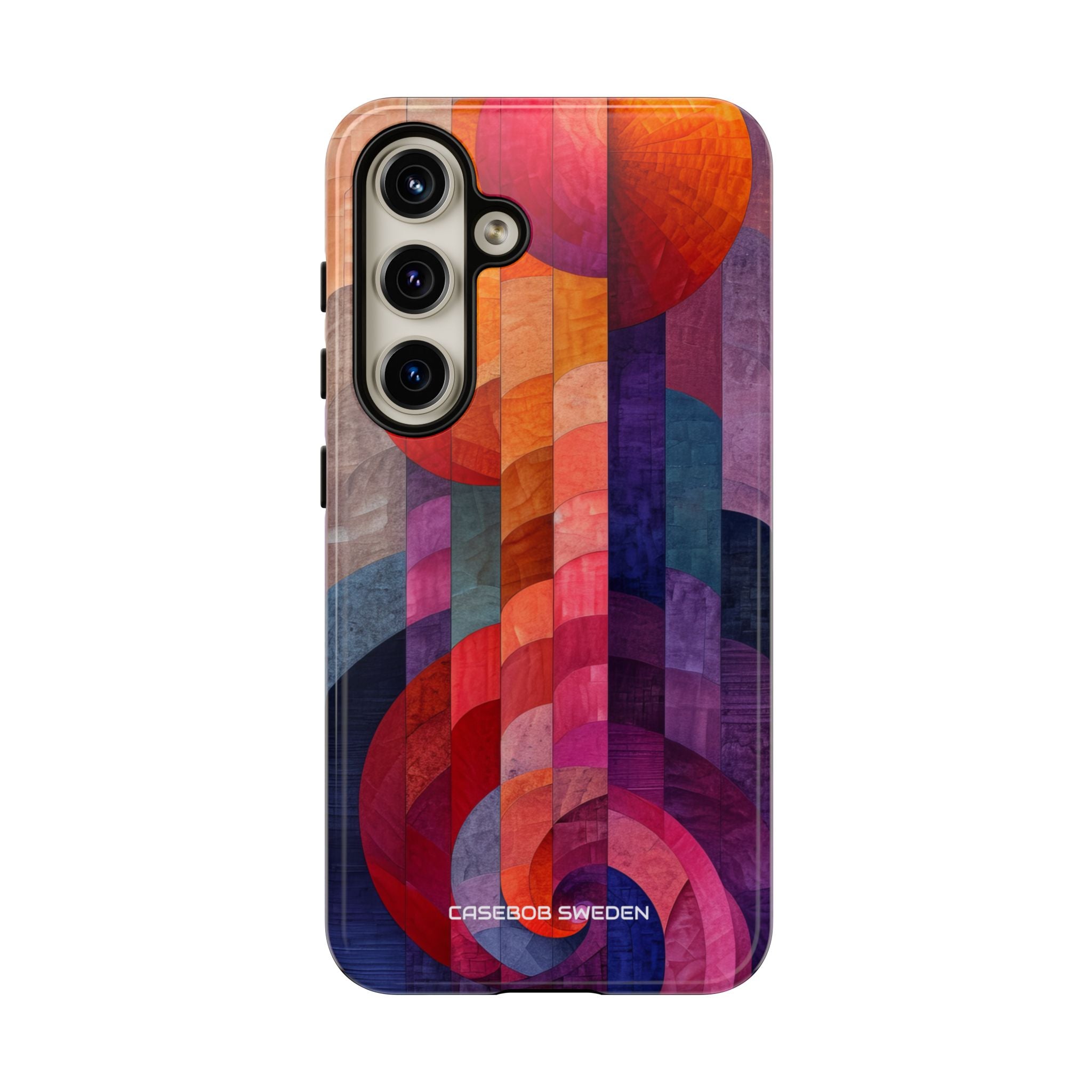 Purple Orange Abstract - Tough Samsung S24 Phone Case