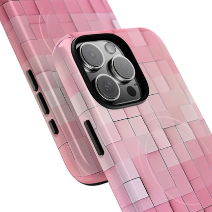 Roze Mozaïek Gloed iPhone 16 - Tough+