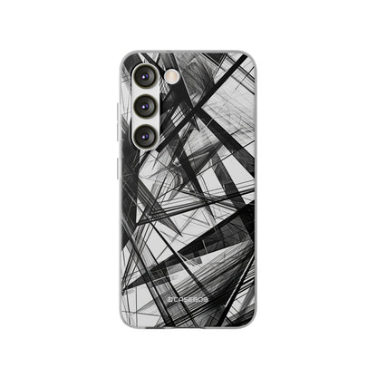 Monochrome Chaos | Flexible Phone Case for Samsung Galaxy