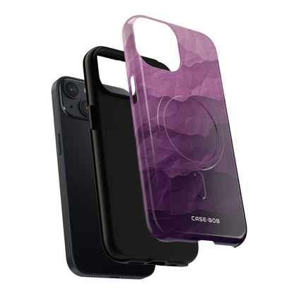 Purple Wave Layers iPhone 14 Case - Tough+