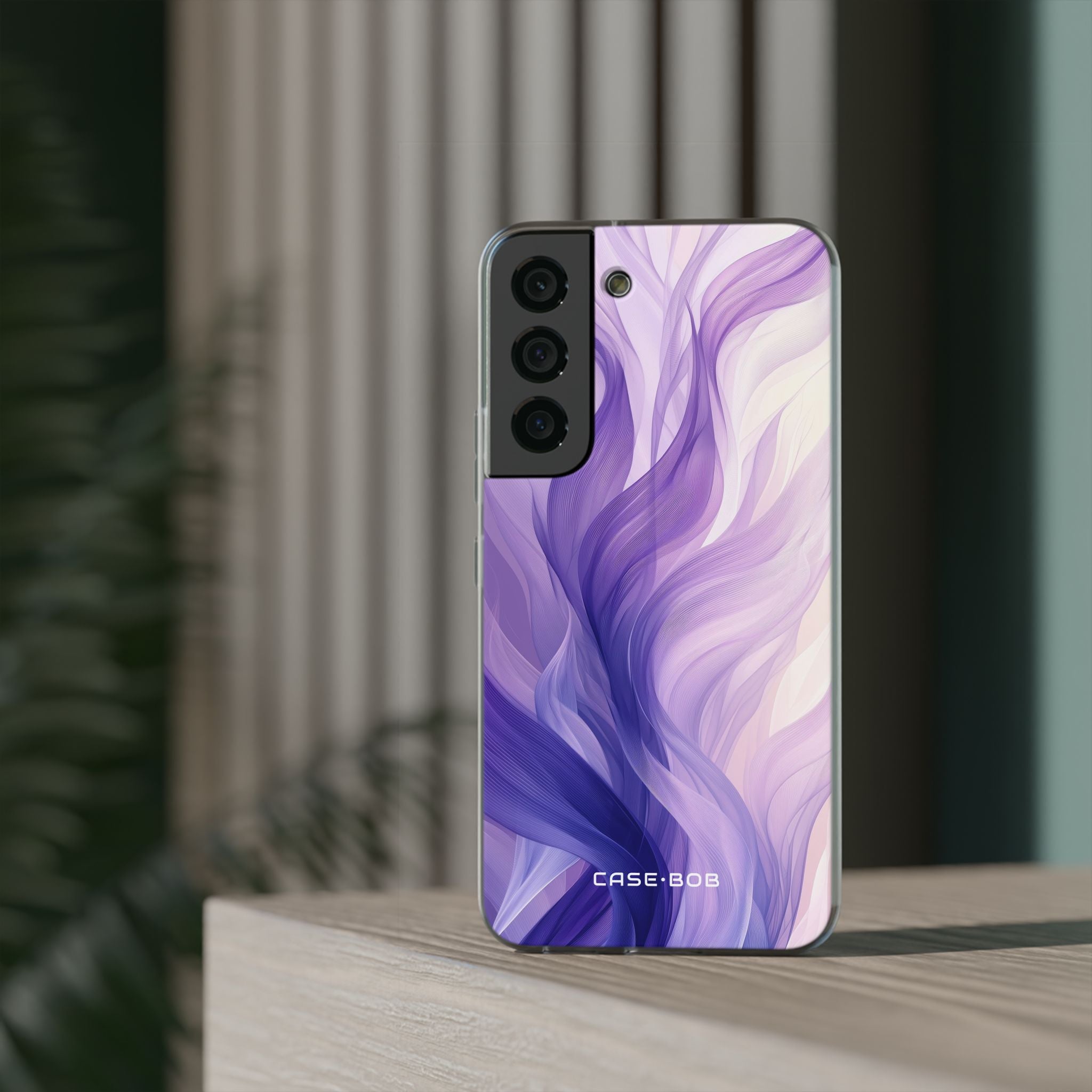 Purple Ribbon Waves Samsung S22 - Soft