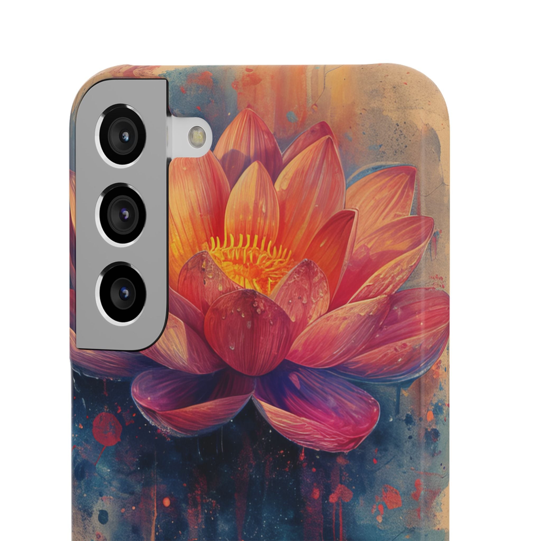 Lotus Blossom Art - Slim Samsung S22 Phone Case