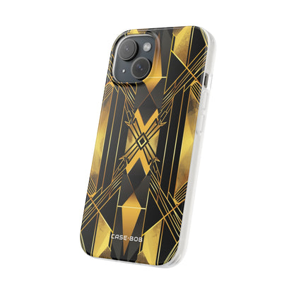 Golden Diamond Radiance iPhone 15 Case - Soft