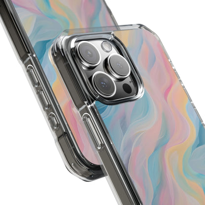 Dreamy Pastel Swirls - Clear Impact iPhone 16 Phone Case