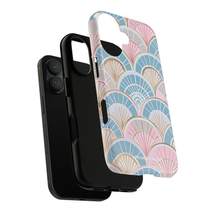 Art Deco Pastel Fan Pattern - Tough iPhone 16 Phone Case