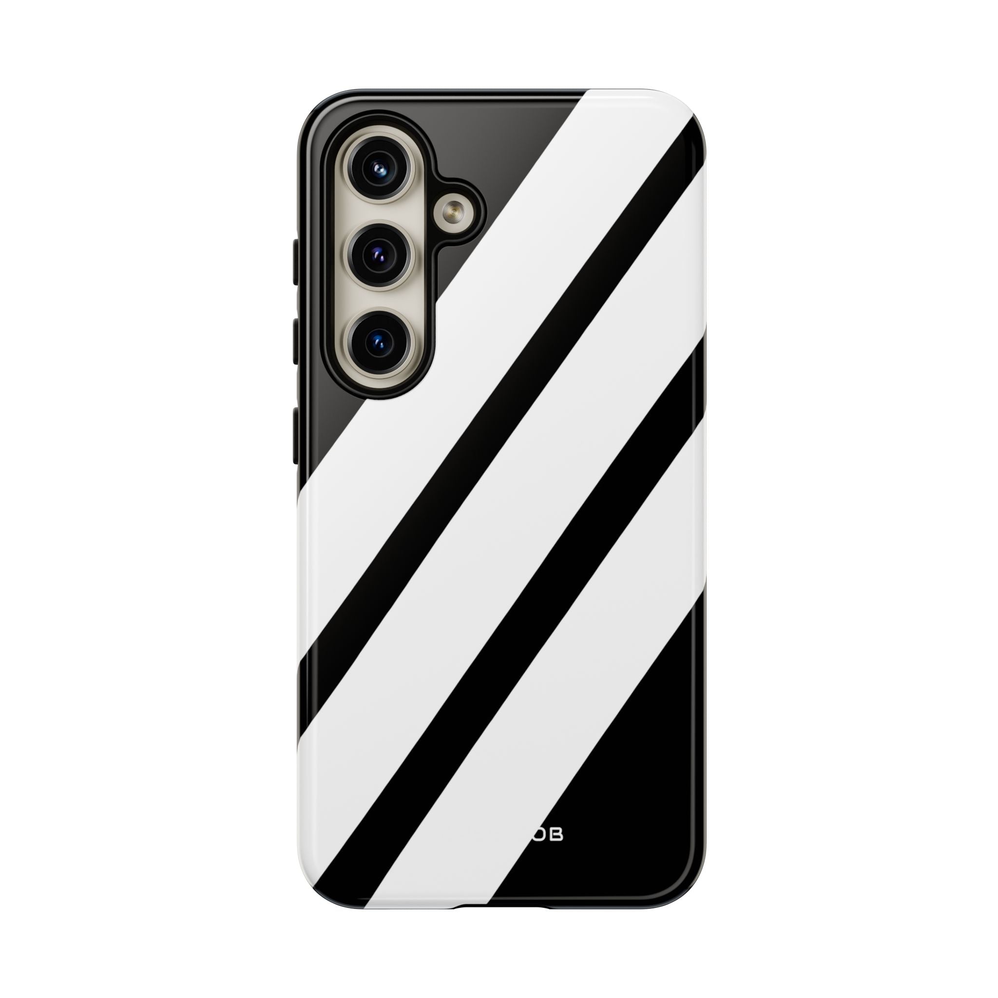 Diagonal Bands Noir Samsung S24 Case - Tough