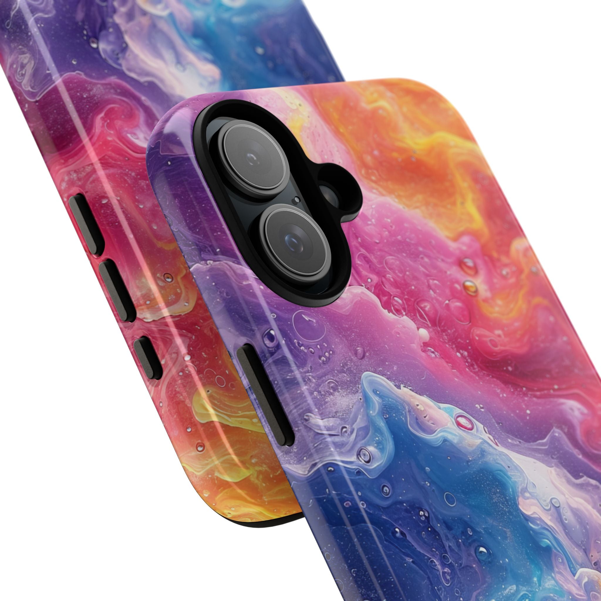 Abstract Blue Pink Waves - Tough iPhone 16 Phone Case