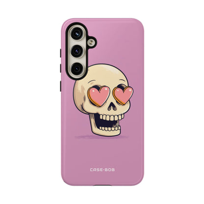 Heart Eyed Skull Samsung S24 Plus Case - Tough