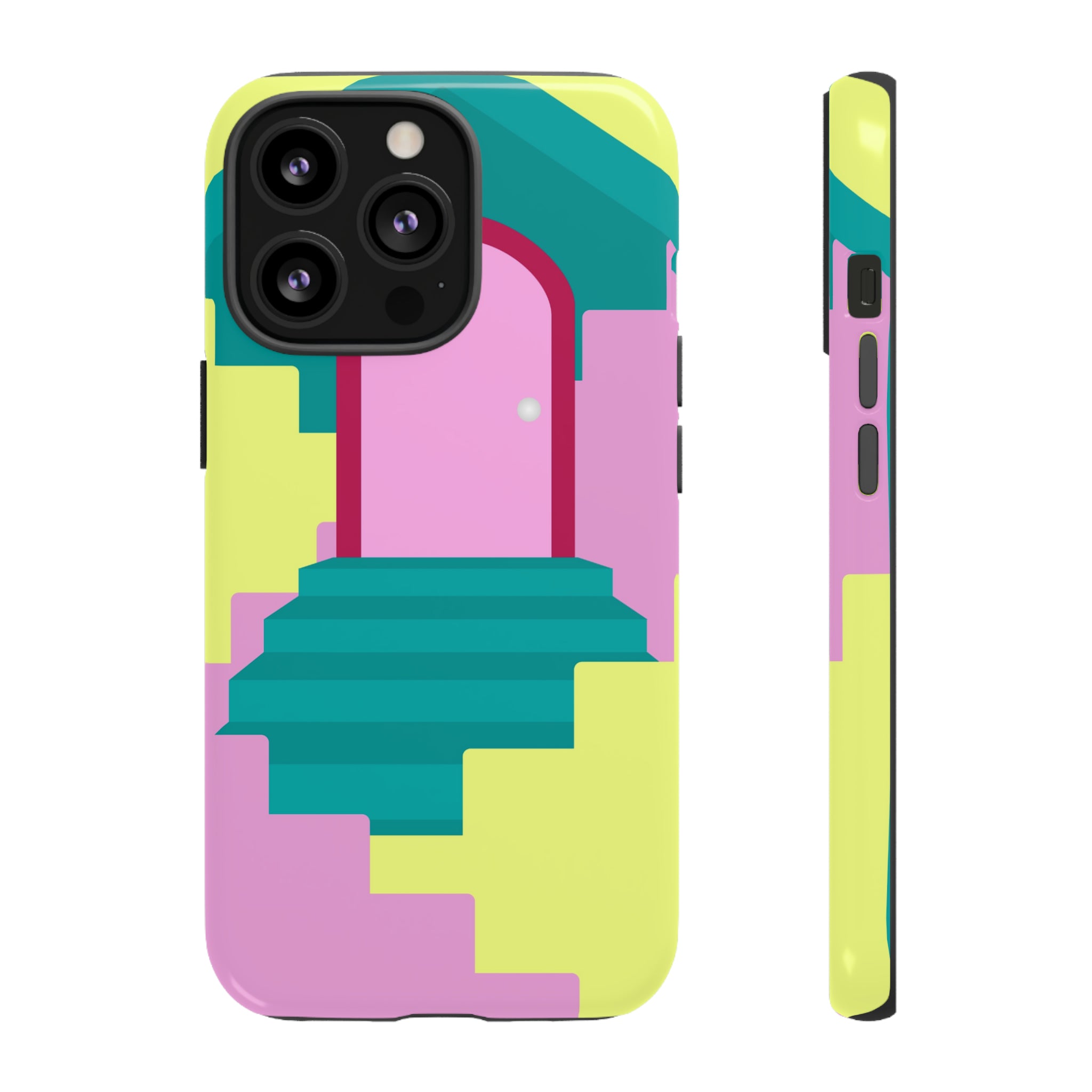 Vector Illustration of Stairs - Protective Phone Case