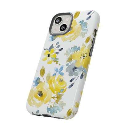 Yellow Floral - Protective Phone Case