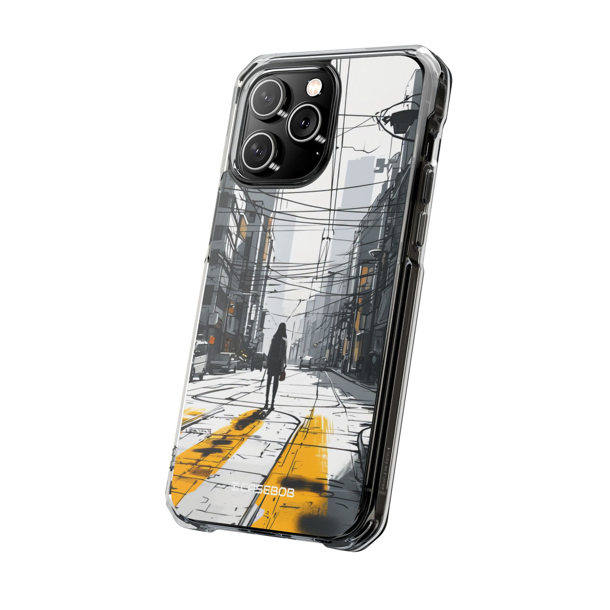 Urban Solitude - Phone Case for iPhone (Clear Impact - Magnetic)