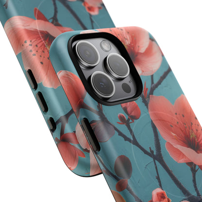 Floral Harmony Burst iPhone 15 | Tough+ Phone Case