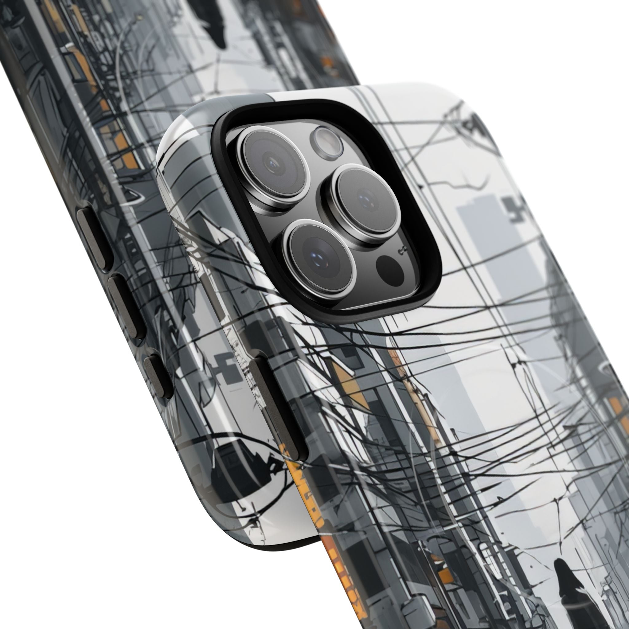 Urban Noir Streetscape iPhone 16 | Tough+ Phone Case