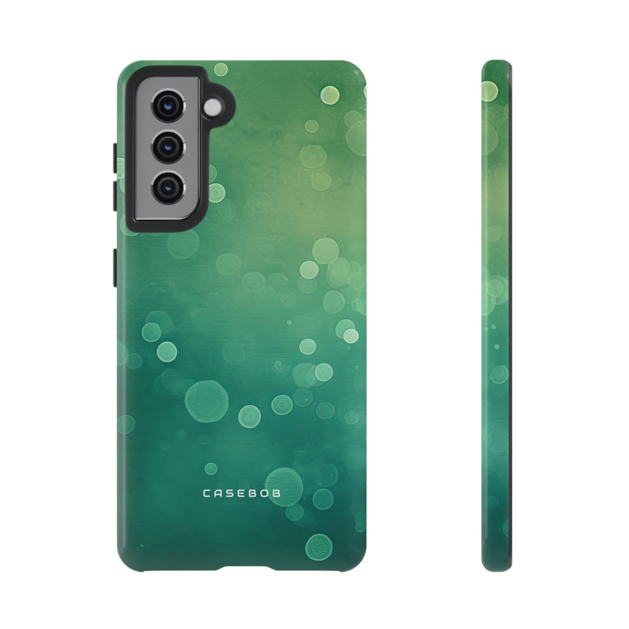 Green Dot Matrix - Protective Phone Case