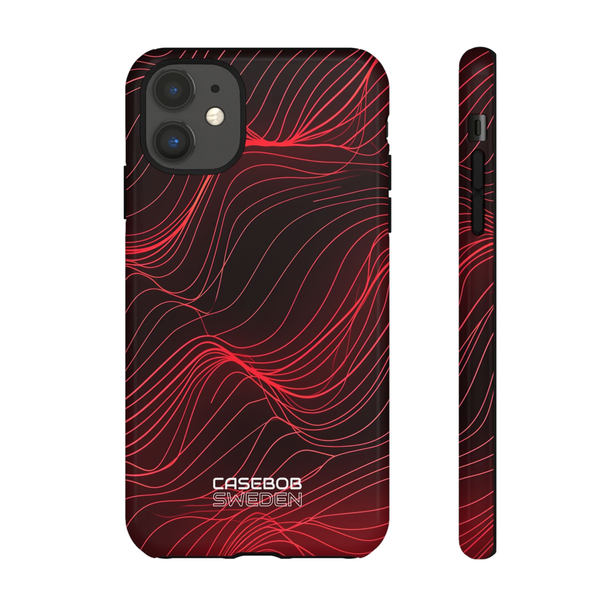 Crimson Waveform Flow iPhone 11 - Tough