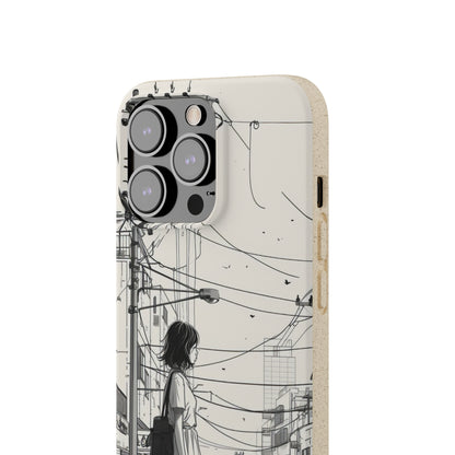 Urban Solitude Sketch | Biodegradable Phone Case