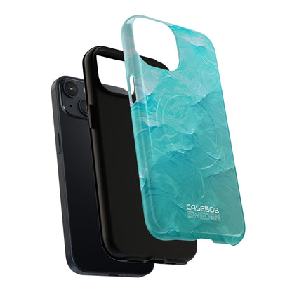 Soothing Aqua Currents iPhone 14 - Tough+