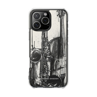 Jazz Instrument Line Symphony iPhone 16 - Clear Impact Phone Case