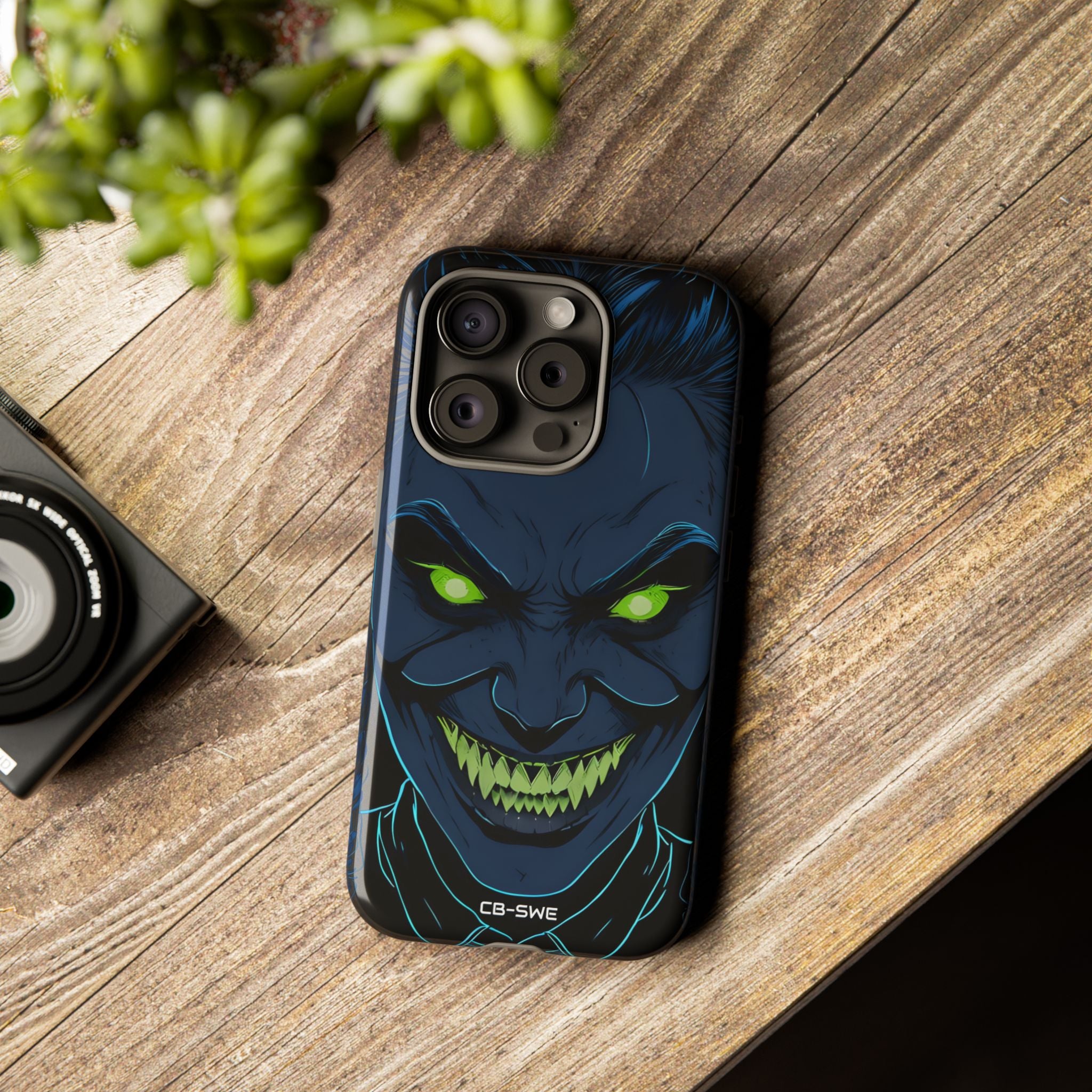 Glowing Eyes Dark Fiend - iPhone Case