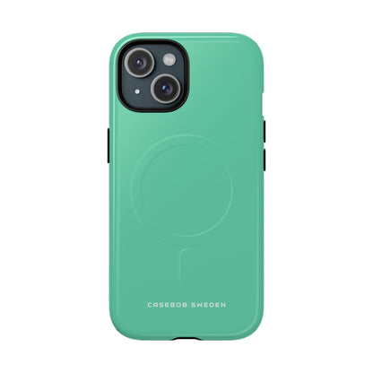 Medium Aquamarine iPhone 15  Tough+ Phone Case