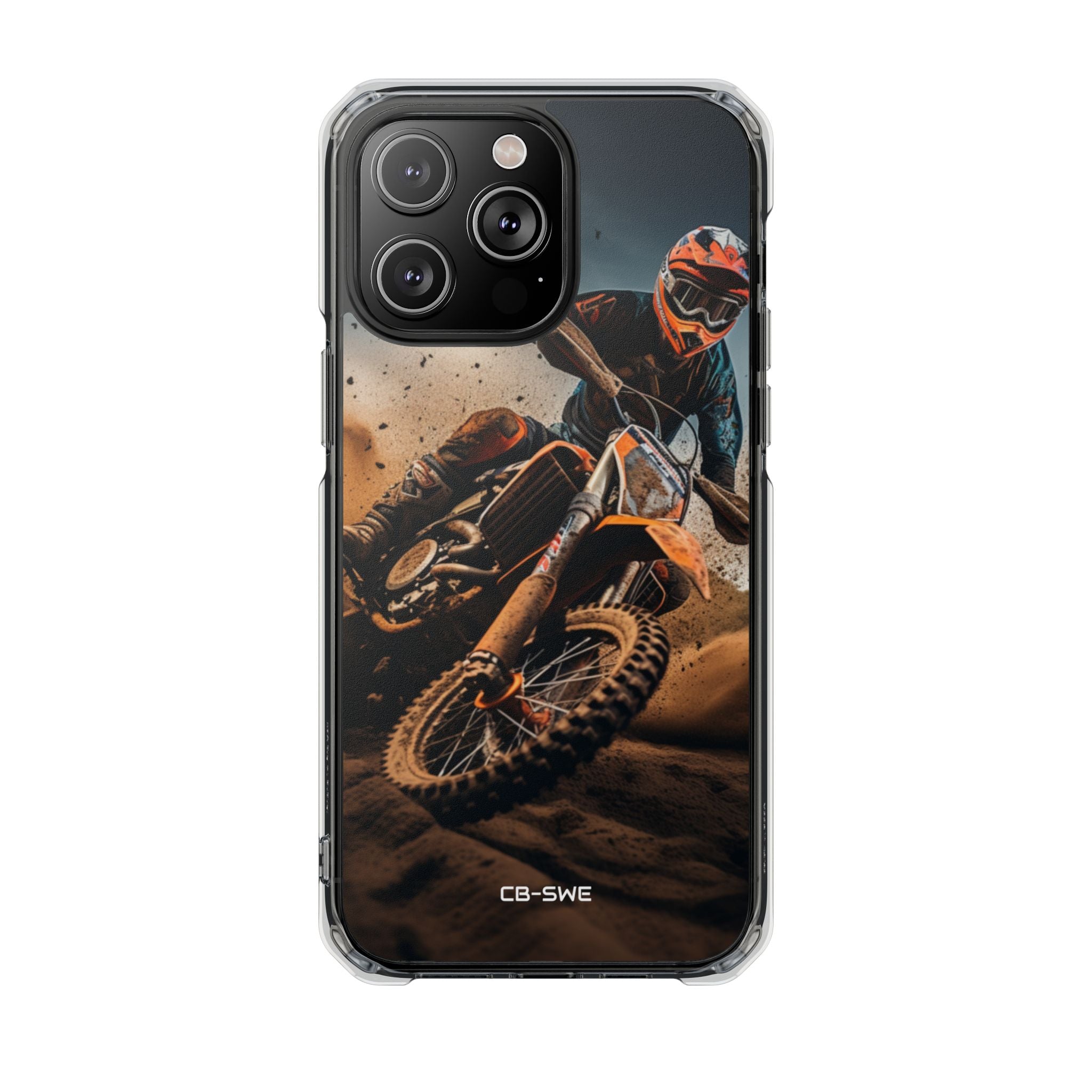 Rider Amidst Desert Fury iPhone Case - Impact