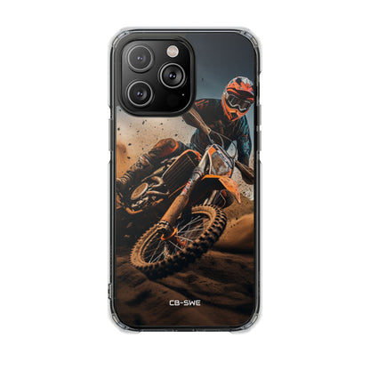 Rider Amidst Desert Fury iPhone Case - Impact