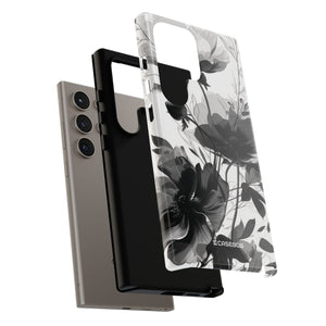 Elegant Monochrome Botanical Elegance - For Samsung S24